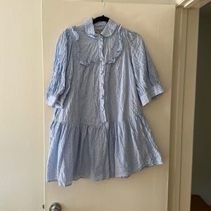 CLOSET CLOSING Sandy Liang x Target Blue gingham mini dress